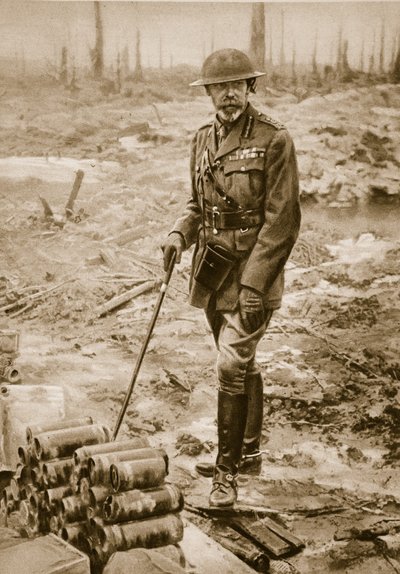 King George V in Flanders, 1914-19 by English Photographer